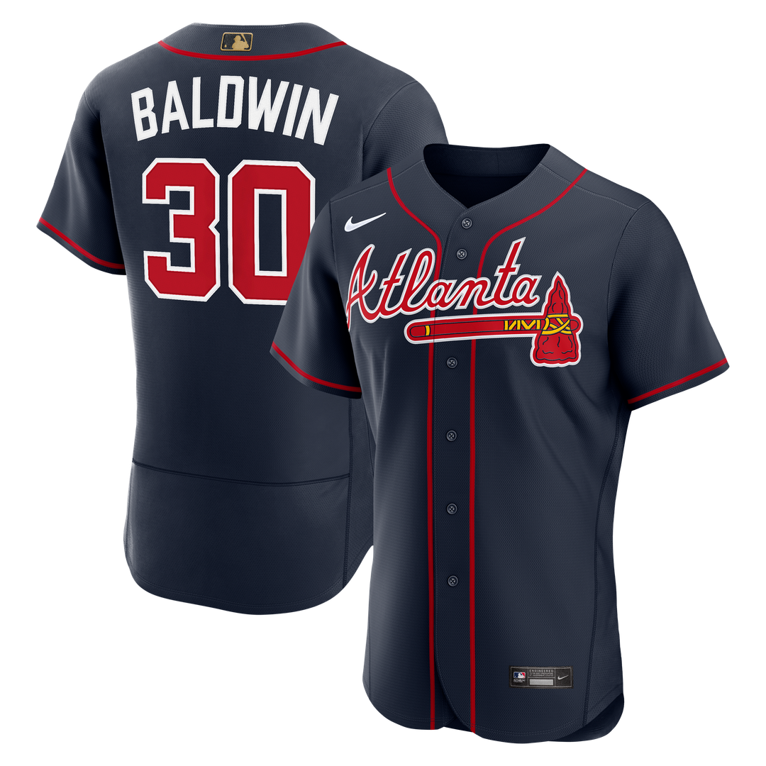 Drake Baldwin Atlanta Braves Nike Alternate MLB Awards Authentic Jersey - Navy