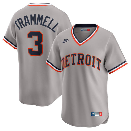 Alan Trammell Detroit Tigers Nike Cooperstown Collection Limited Jersey - Gray