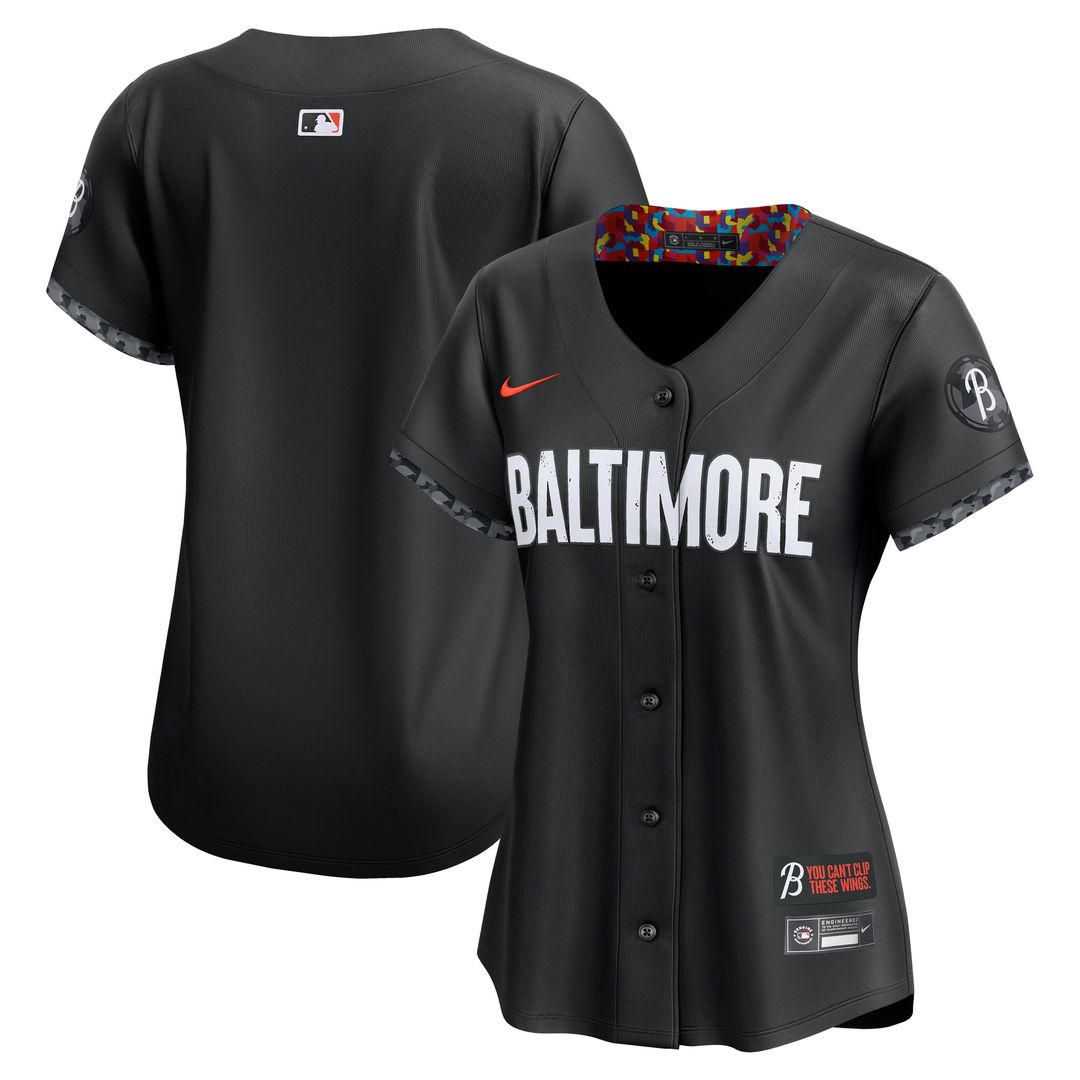 Baltimore Orioles Nike Women's City Connect Limited Jersey - Black