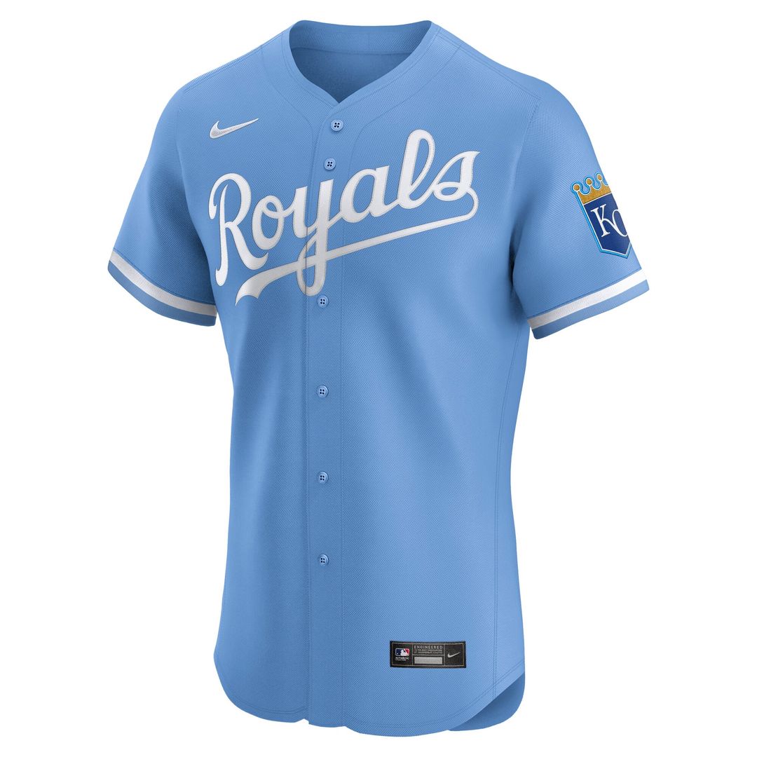 Kansas City Royals Nike Home Elite Jersey - White