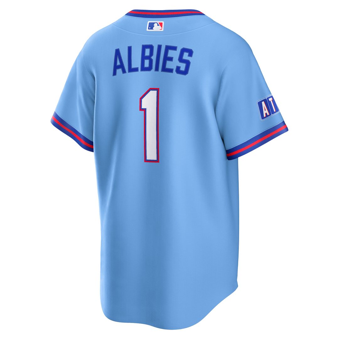 Ozzie Albies Atlanta Braves Nike 2026 City Connect Stadium Jersey - Powder Blue