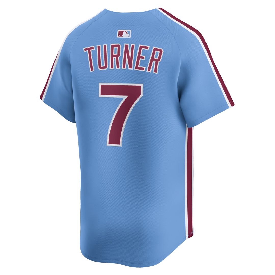 Trea Turner Philadelphia Phillies Nike Alternate Limited Player Jersey - Light Blue