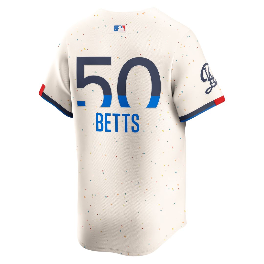 Mookie Betts Los Angeles Dodgers Nike City Connect Limited Player Jersey - Cream