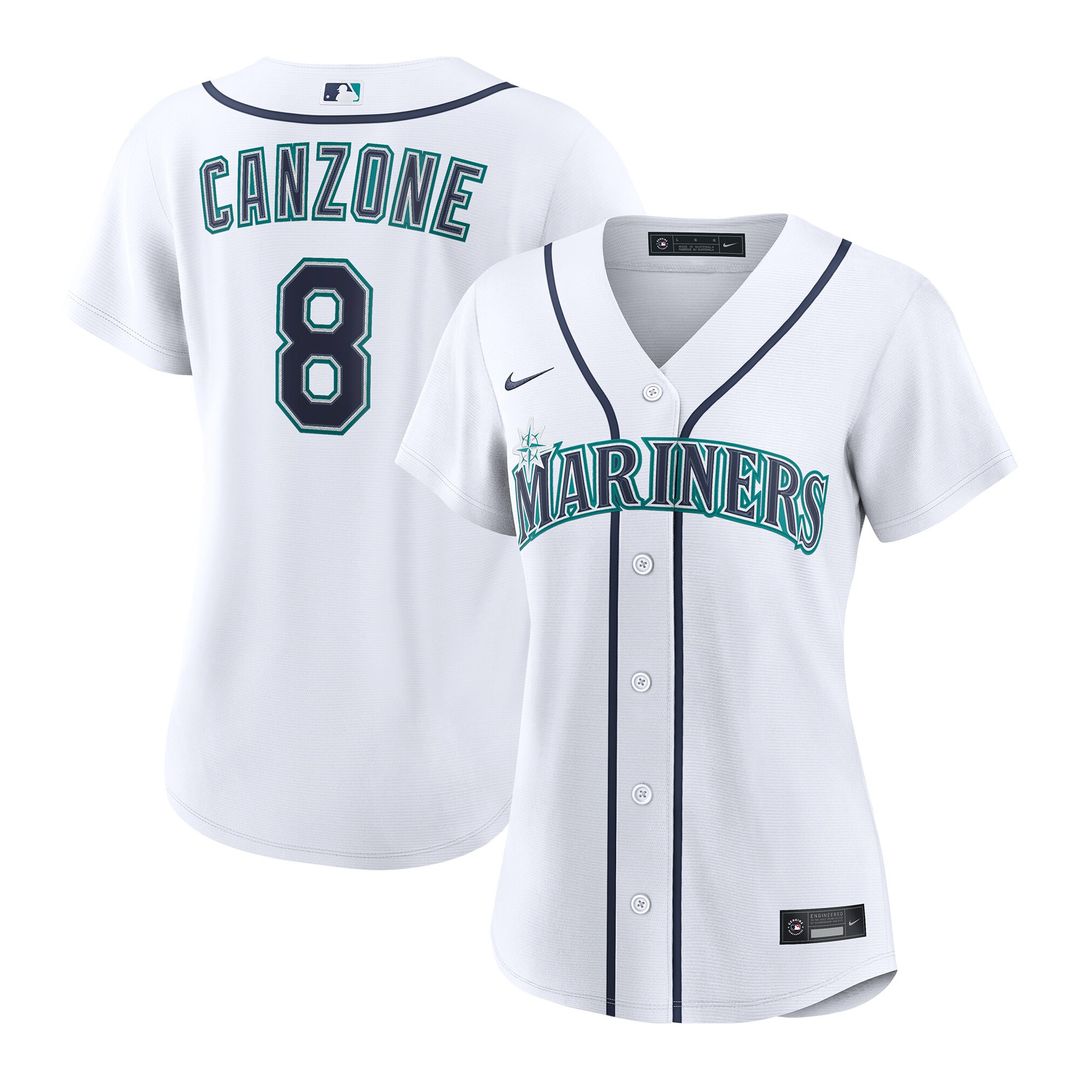 Dominic Canzone Seattle Mariners Nike Women's Home Replica Jersey - White
