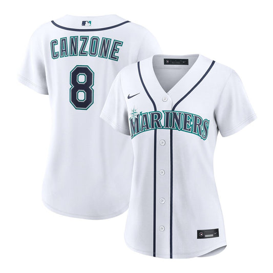 Dominic Canzone Seattle Mariners Nike Women's Home Replica Jersey - White