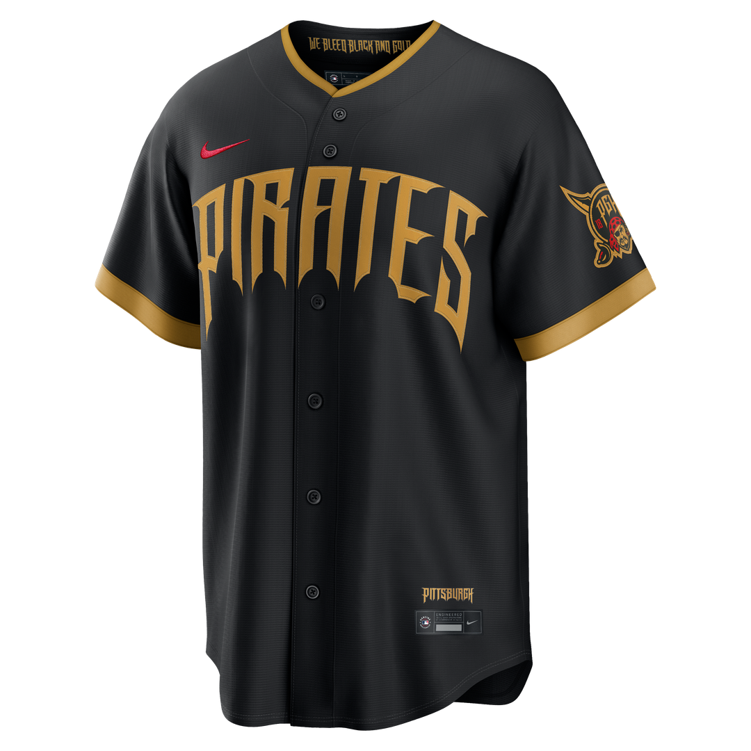 Oneil Cruz Pittsburgh Pirates Nike 2026 City Connect Stadium Jersey - Black