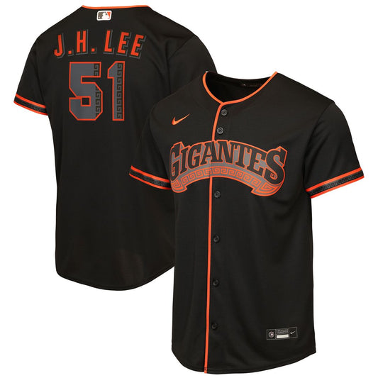 Jung Hoo Lee San Francisco Giants Nike Youth Alternate 2 Replica Jersey - Black