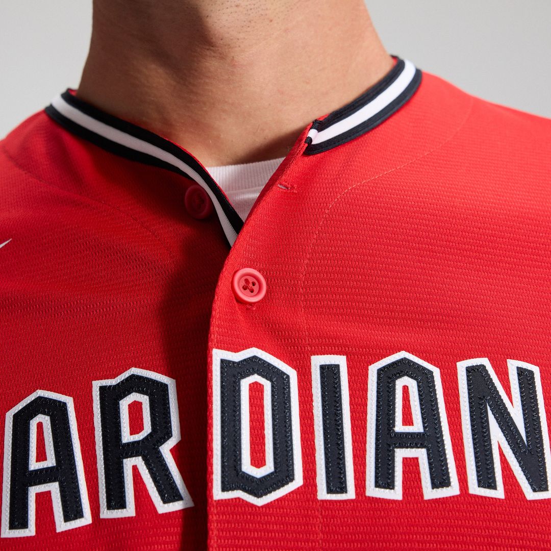 Cleveland Guardians Nike Alternate 2 Replica Jersey - Red