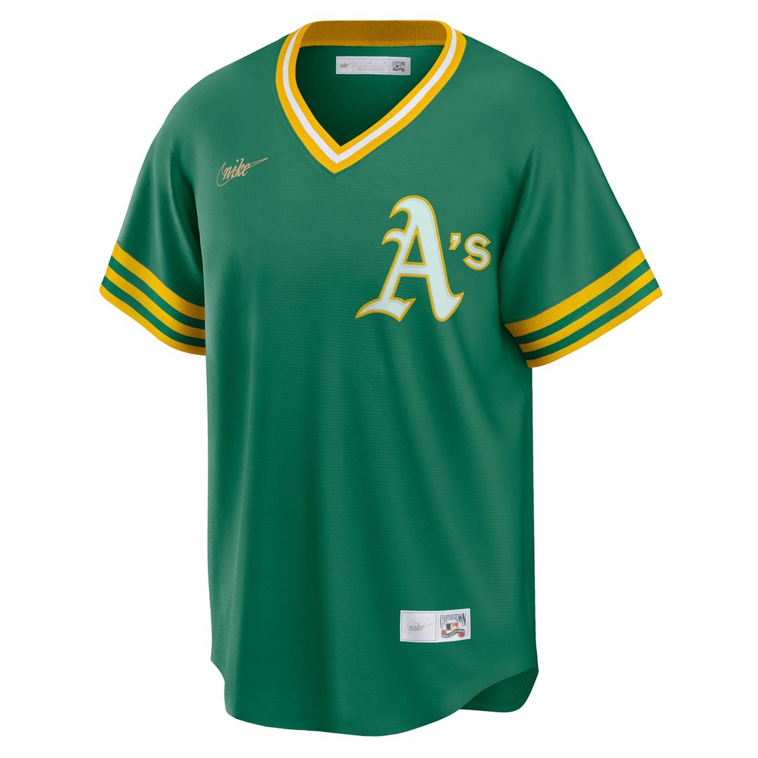 Athletics Nike Road Cooperstown Collection Team Jersey - Kelly Green