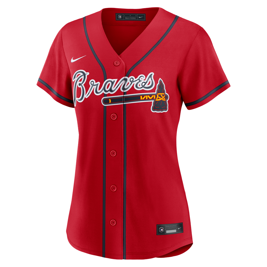 Ronald Acuña Jr. Atlanta Braves Nike Women's Alternate Replica Jersey - Navy