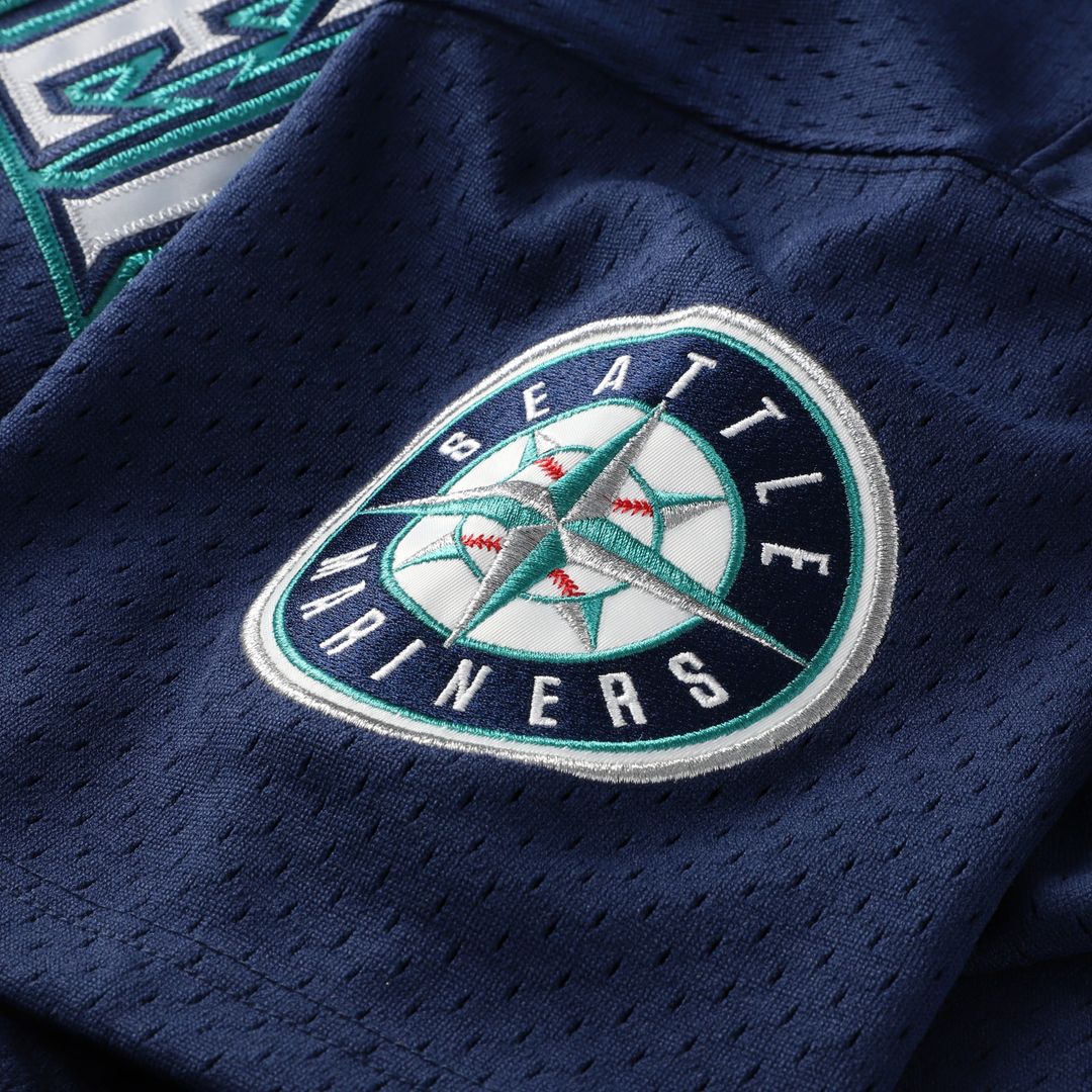 Ichiro Suzuki Seattle Mariners Mitchell & Ness Authentic Batting Practice Jersey - Navy