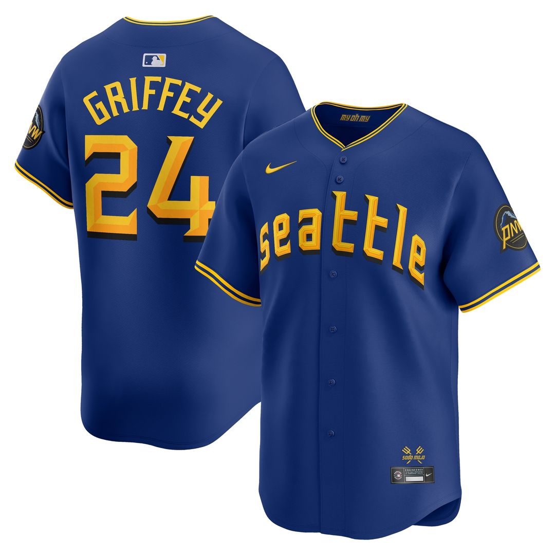 Ken Griffey Jr. Seattle Mariners Nike City Connect Retired Limited Player Jersey - Royal