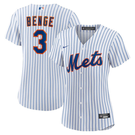 Carson Benge New York Mets Nike Women's Home Replica Jersey - White