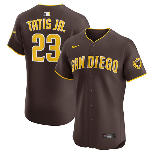 Fernando Tatis Jr. San Diego Padres Nike Road Elite Jersey - Brown