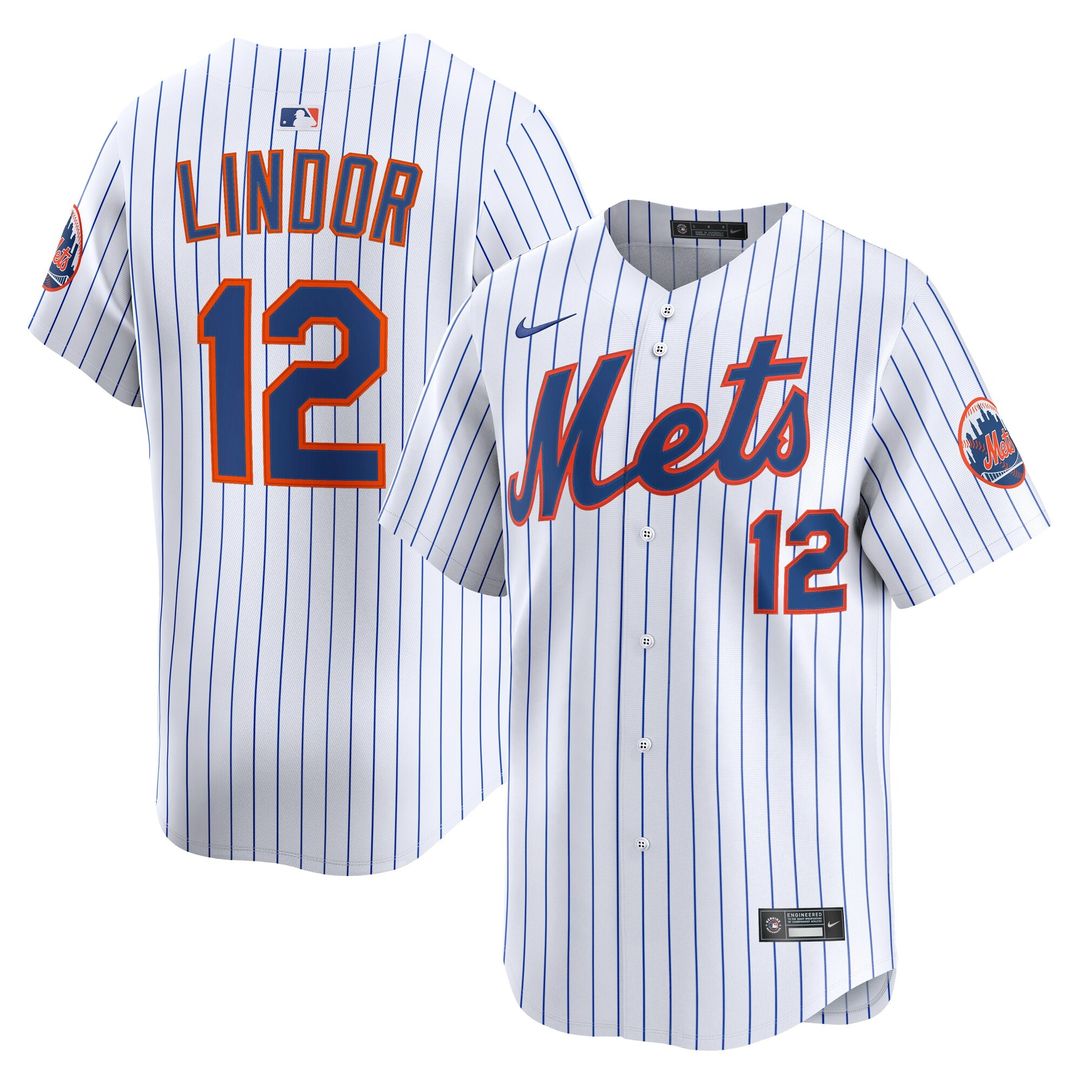 Francisco Lindor New York Mets Nike Home Limited Jersey - White