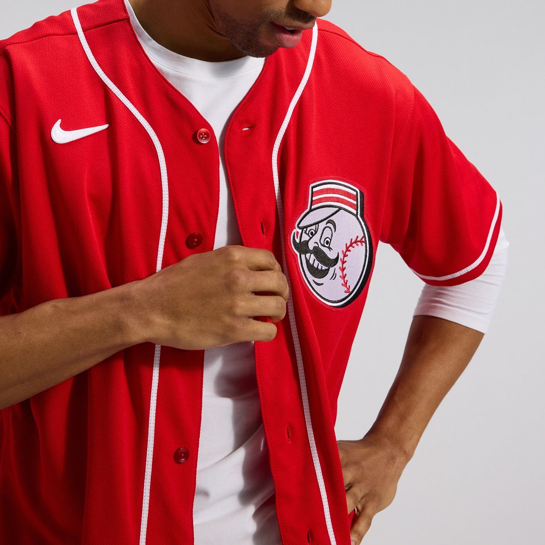 Cincinnati Reds Nike Alternate Authentic Team Logo Jersey - Scarlet