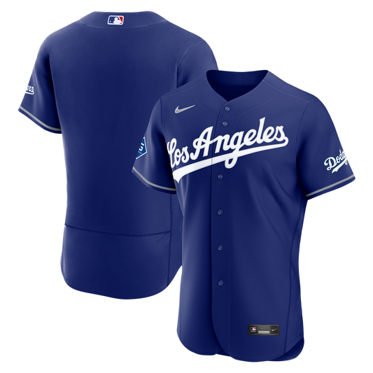 Los Angeles Dodgers Nike Alternate Authentic Jersey with Sponsor Patch - Royal