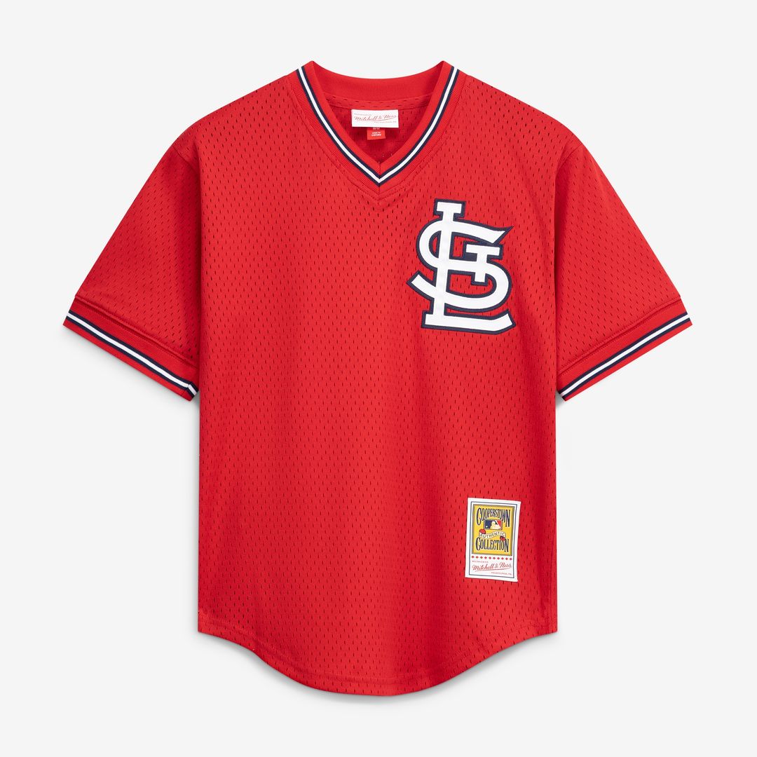 Ozzie Smith St. Louis Cardinals Mitchell & Ness Authentic Batting Practice Jersey - Navy