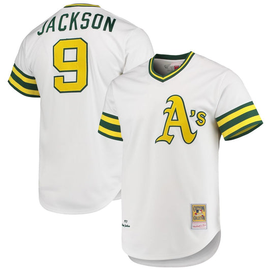 Reggie Jackson Athletics Mitchell & Ness 1972 Cooperstown Collection Authentic Jersey - White