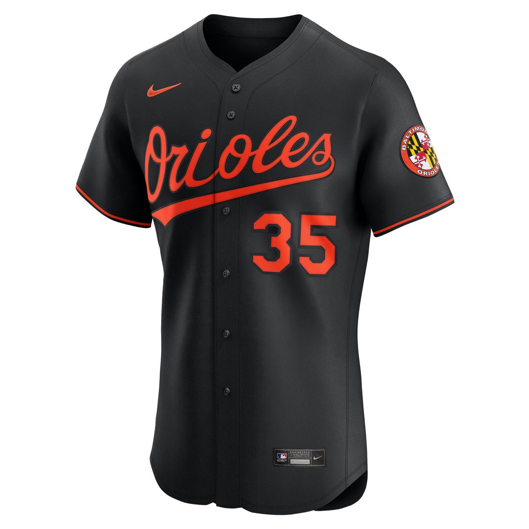 Adley Rutschman Baltimore Orioles Nike Alternate Elite Jersey - Black