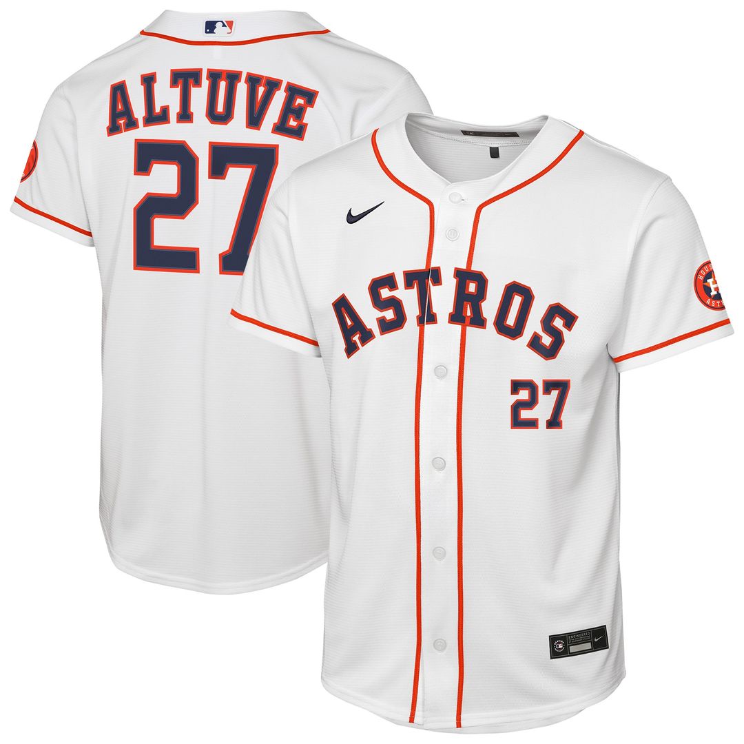 Jose Altuve Houston Astros Nike Youth Home Stadium Jersey - White