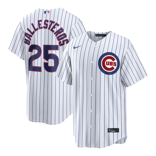 Moisés Ballesteros Chicago Cubs Nike Home Replica Jersey - White