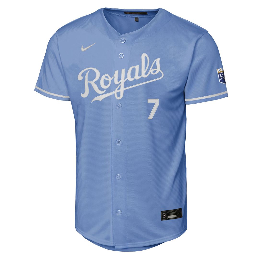 Bobby Witt Jr. Kansas City Royals Nike Youth Alternate Stadium Jersey - Light Blue