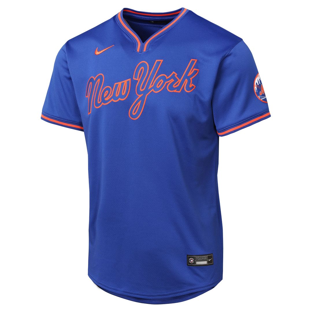 New York Mets Youth Road Limited Jersey - Gray