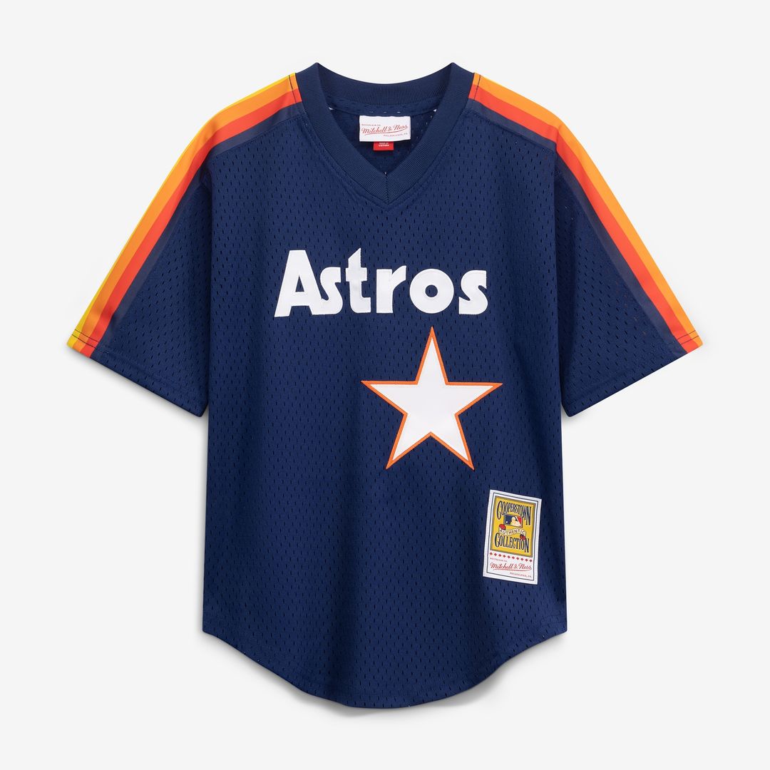 Nolan Ryan Houston Astros Mitchell & Ness Toddler Throwback Mesh Batting Practice Jersey - Navy