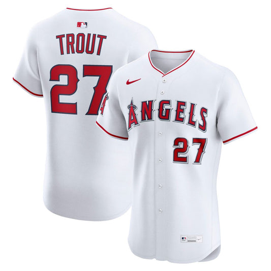 Mike Trout Los Angeles Angels Nike Home ElitePlayer  Jersey - White