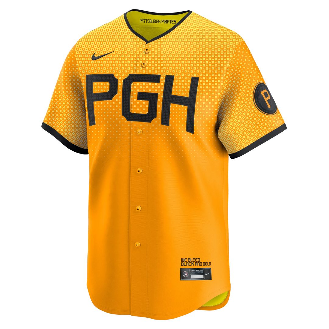 Pittsburgh Pirates Nike City Connect Limited Jersey - Gold