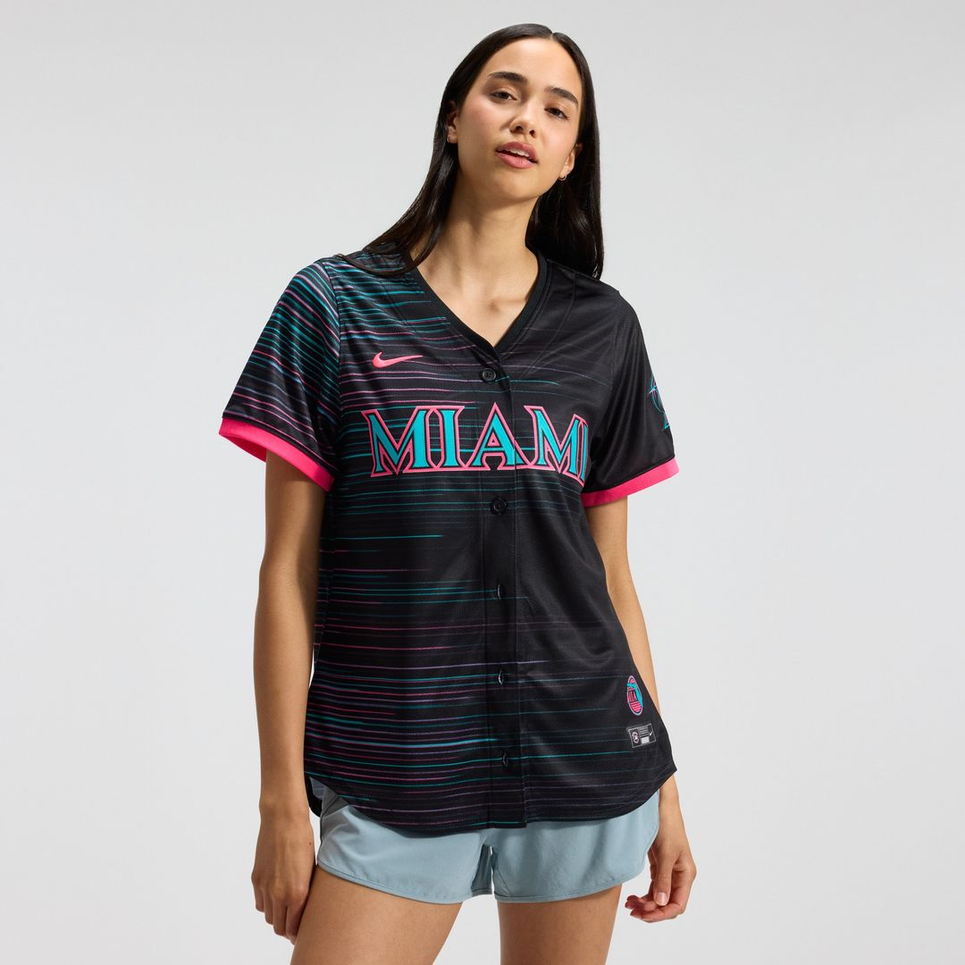 Miami Marlins Nike Women's 2025 City Connect Limited Jersey - Black