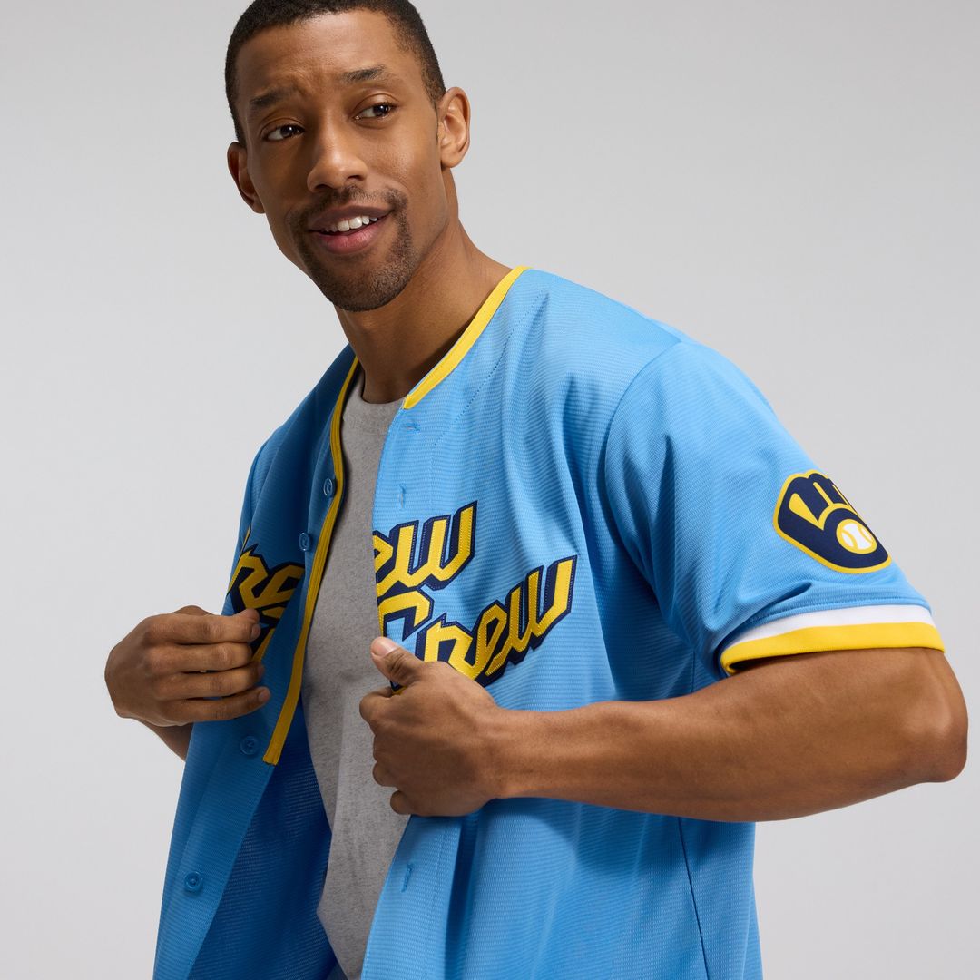 Milwaukee Brewers Nike City Connect Replica Team Jersey - Powder Blue