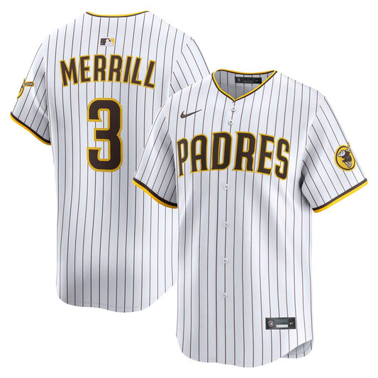 Jackson Merrill San Diego Padres Nike Home Limited Player Jersey - White