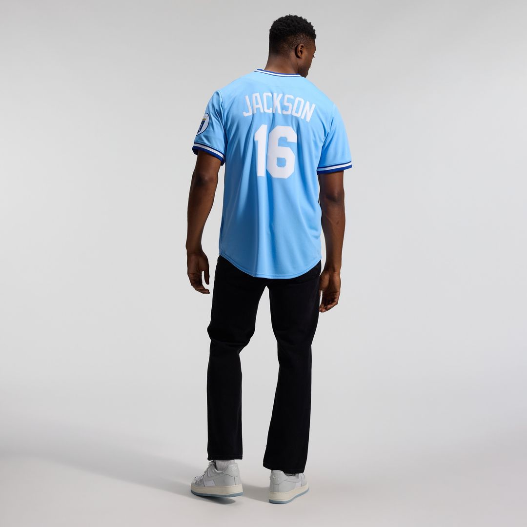 Bo Jackson Kansas City Royals Nike Throwback Cooperstown Collection Limited Jersey - Light Blue
