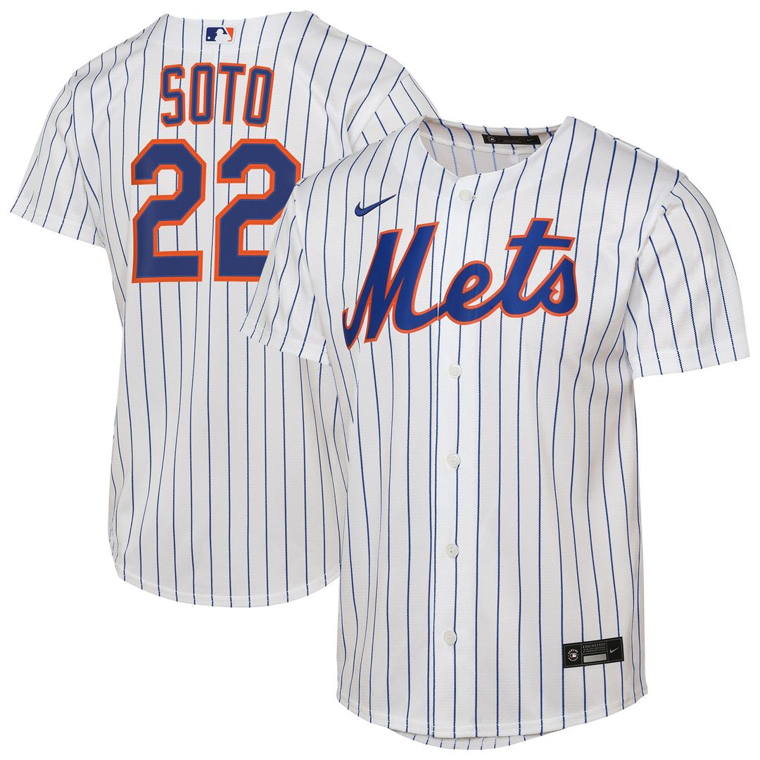 Juan Soto New York Mets Nike Youth Home Replica Player Jersey - White
