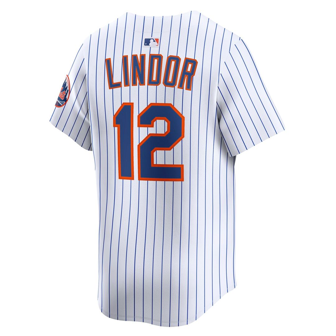 Francisco Lindor New York Mets Nike Home Limited Jersey - White