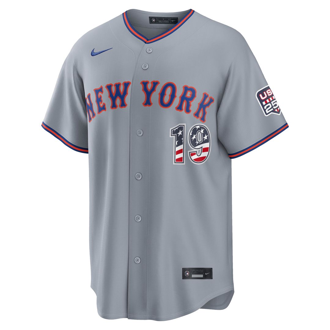 Bo Bichette New York Mets Nike USA 250 Fourth of July Road Stadium Jersey - Gray