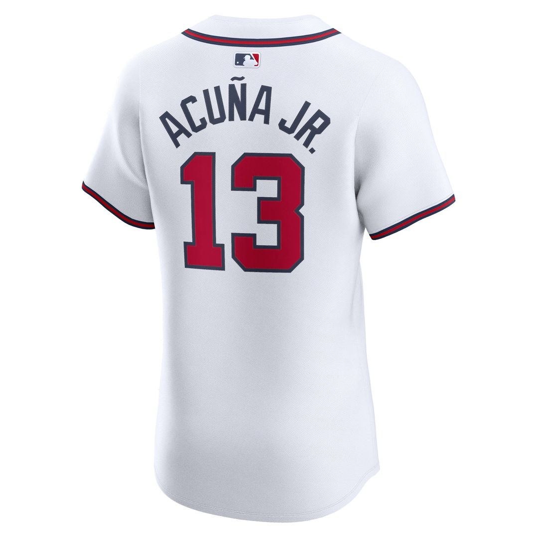 Ronald Acuña Jr. Atlanta Braves Nike Home Elite Jersey - White