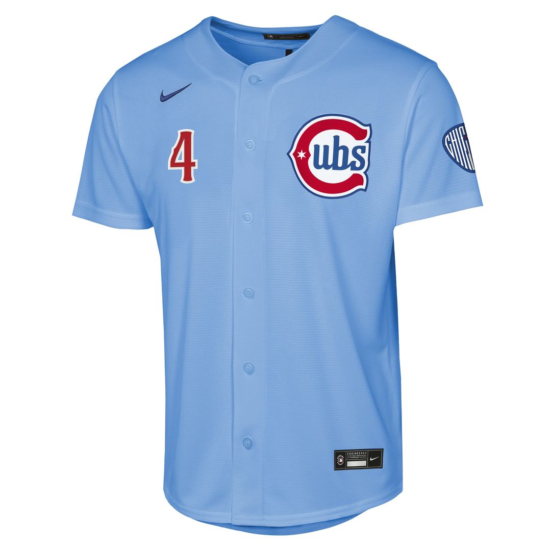 Pete Crow-Armstrong Chicago Cubs Nike Youth Alternate 2 Stadium Jersey - Light Blue