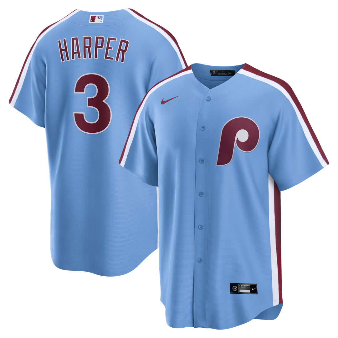 Bryce Harper Philadelphia Phillies Nike Alternate Replica Jersey - Light Blue
