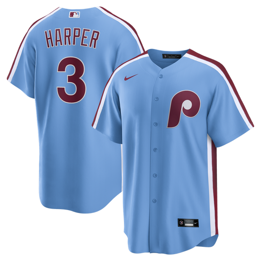 Bryce Harper Philadelphia Phillies Nike Alternate Replica Jersey - Light Blue
