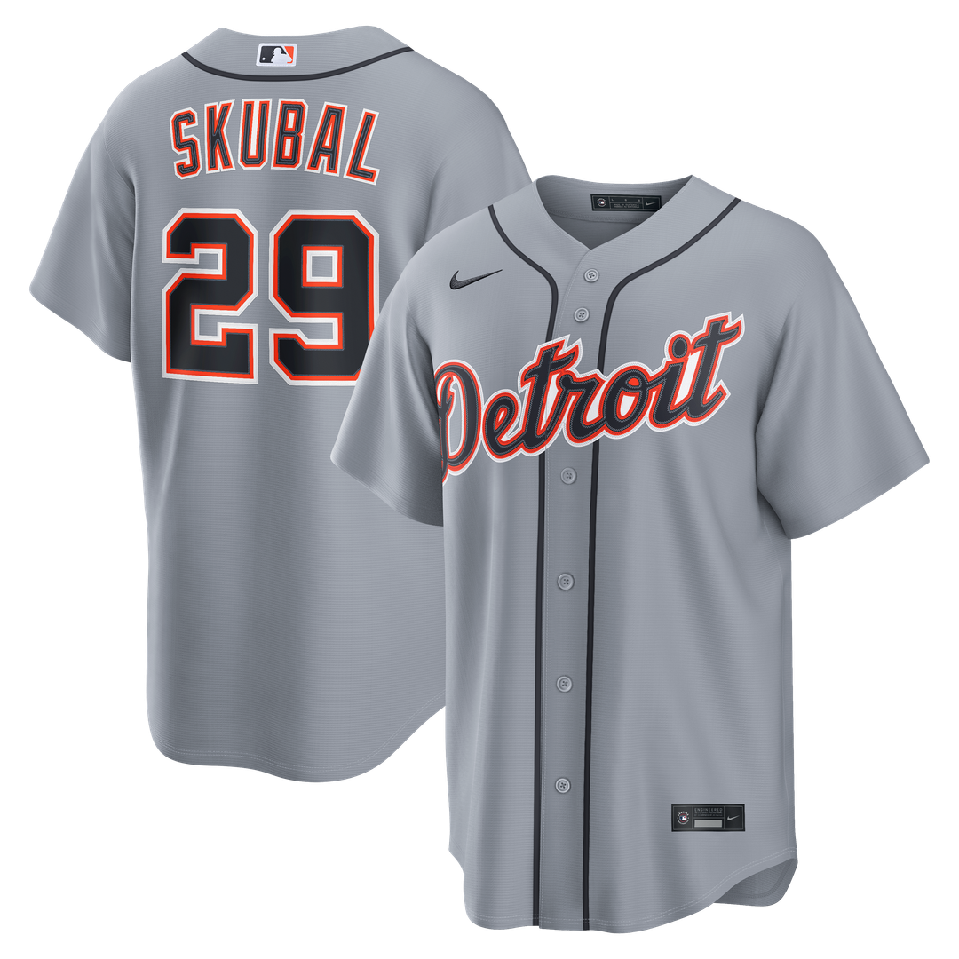Tarik Skubal Detroit Tigers Nike Road Replica Jersey - Gray