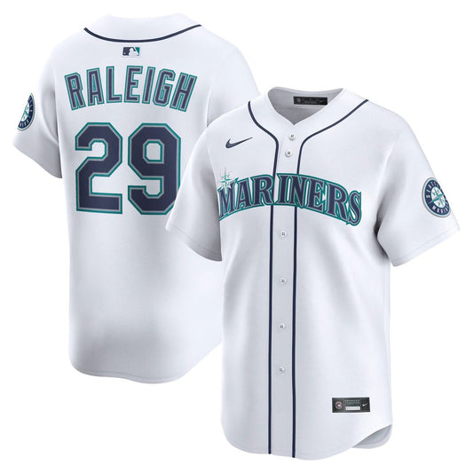 Cal Raleigh Seattle Mariners Nike Home Limited Player Jersey - White