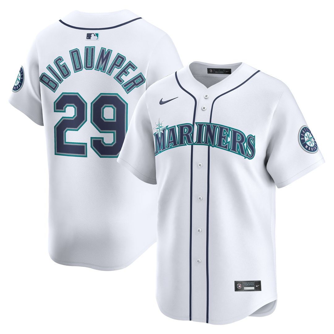Cal Raleigh Seattle Mariners Nike Home Limited Player Jersey - White