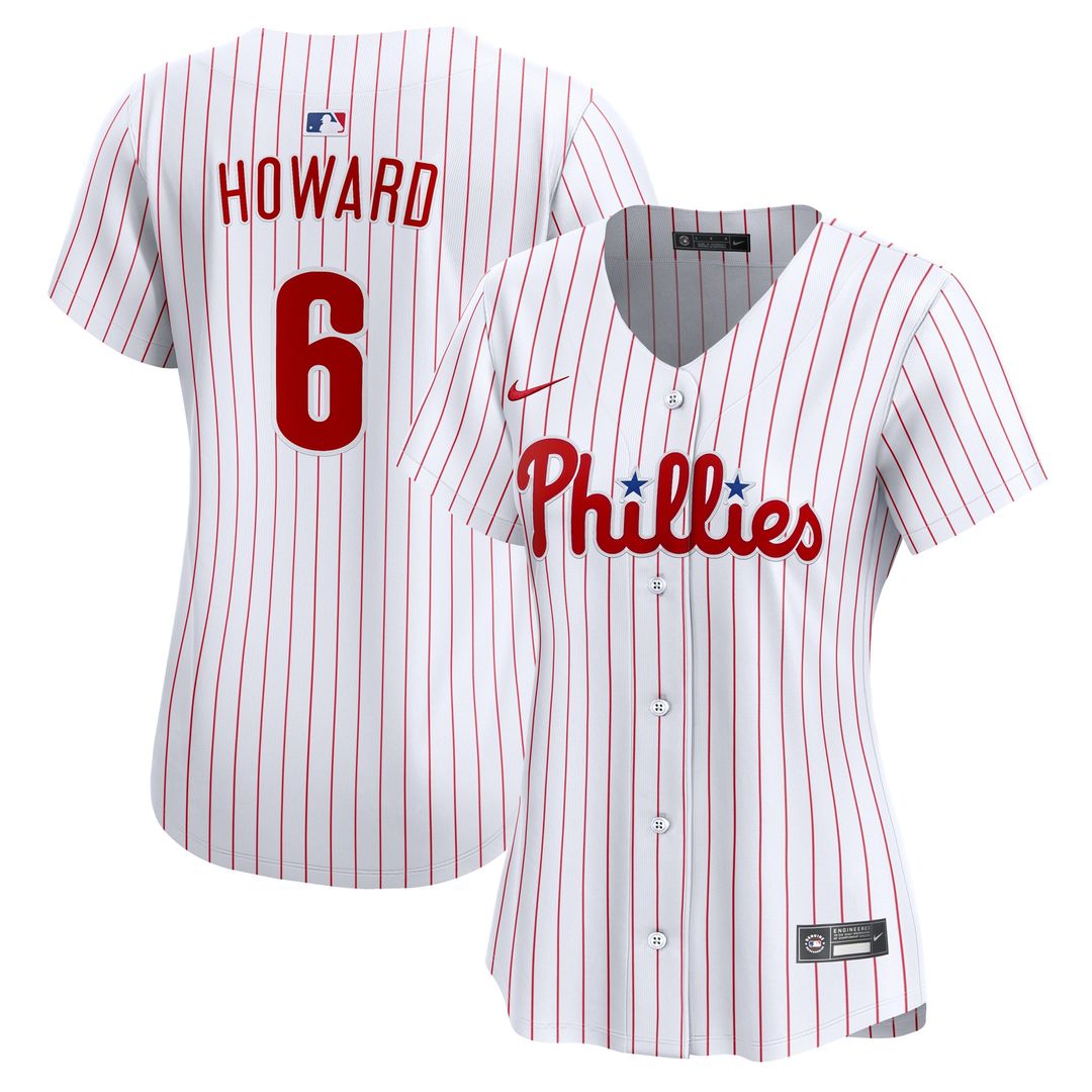 Ryan Howard Philadelphia Phillies Nike Women's Alternate 2 Limited Jersey – Cream