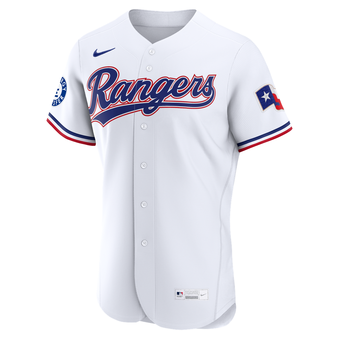 Corey Seager Texas Rangers Nike Home Authentic Sponsor Patch Jersey - White
