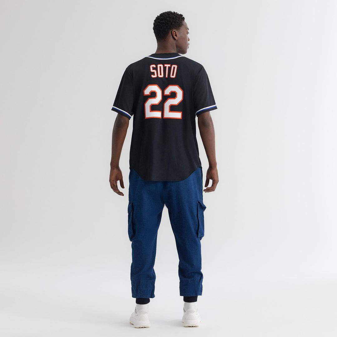 Juan Soto New York Mets Nike Fashion Replica Black Out Jersey