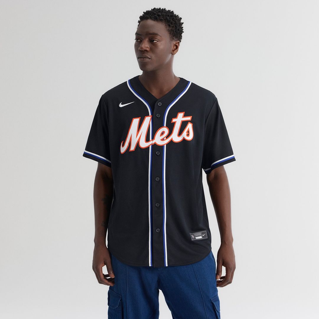 Juan Soto New York Mets Nike Fashion Replica Black Out Jersey