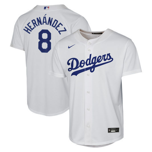 Enrique Hernández Los Angeles Dodgers Nike Youth Home Baseline Jersey - White